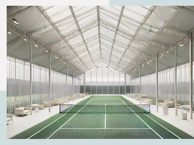 Строительство теннисных кортов в Альметьевске