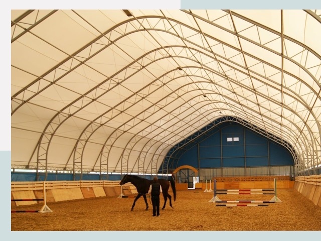 Строительство конных манежей в Альметьевске