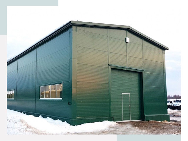 Двускатные ангары в Альметьевске