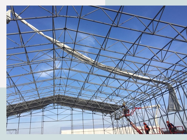 Шатровые ангары от 623 руб. в Альметьевске и Татарстане