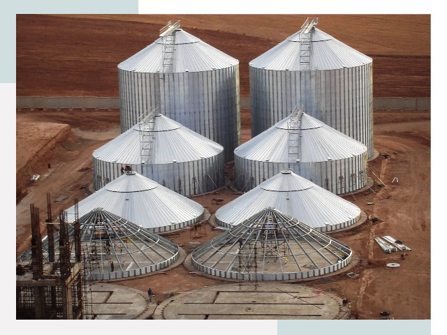 Строительство зерновых силосов в Альметьевске