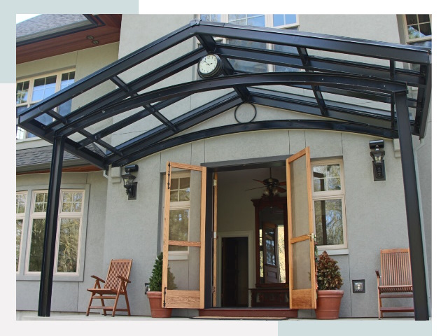 Козырьки металлические в Альметьевске